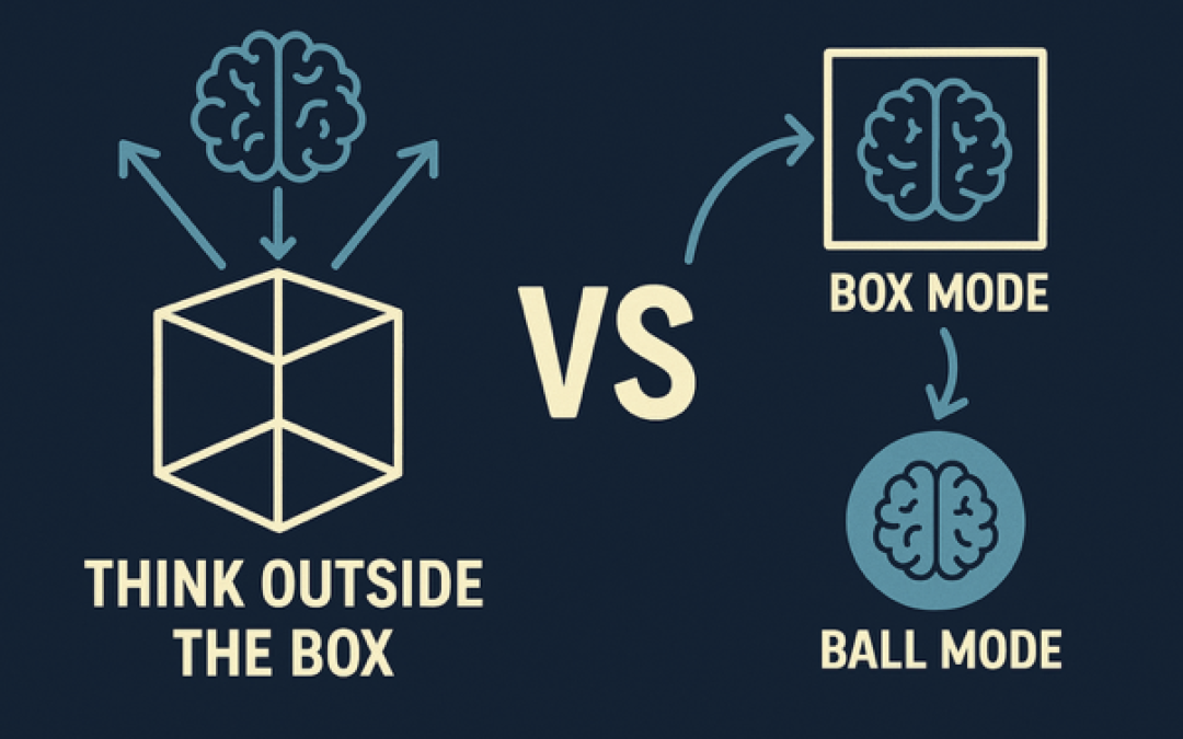 To think outside the box don’t think of the box